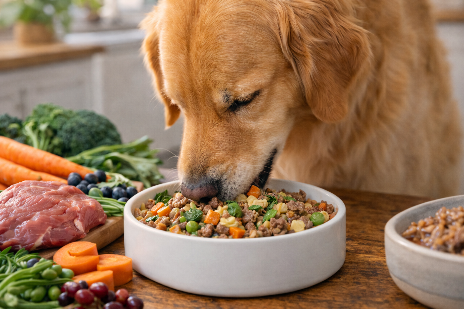 keats-gourmet-pet-food-dog-eating-real-ingredients