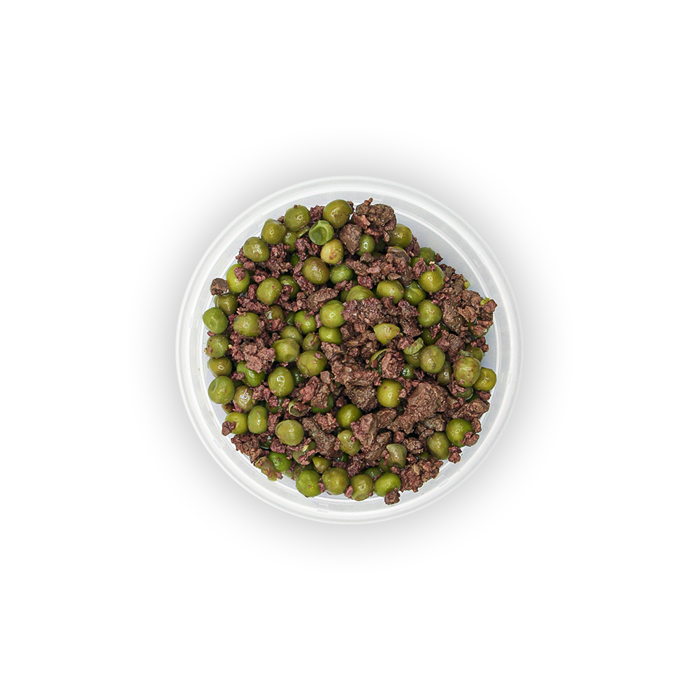 Turkey Liver and Green Peas Medley